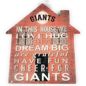 San Francisco SF Giants Baseball 12 In House Sign